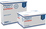 USPS Priority Mail Express boxes